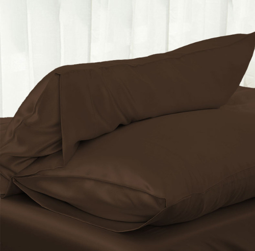 Satin Pillowcase, Polyester - Coffee (photo 1)