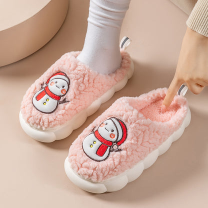 Snowman Plush House Slippers (photo 5)