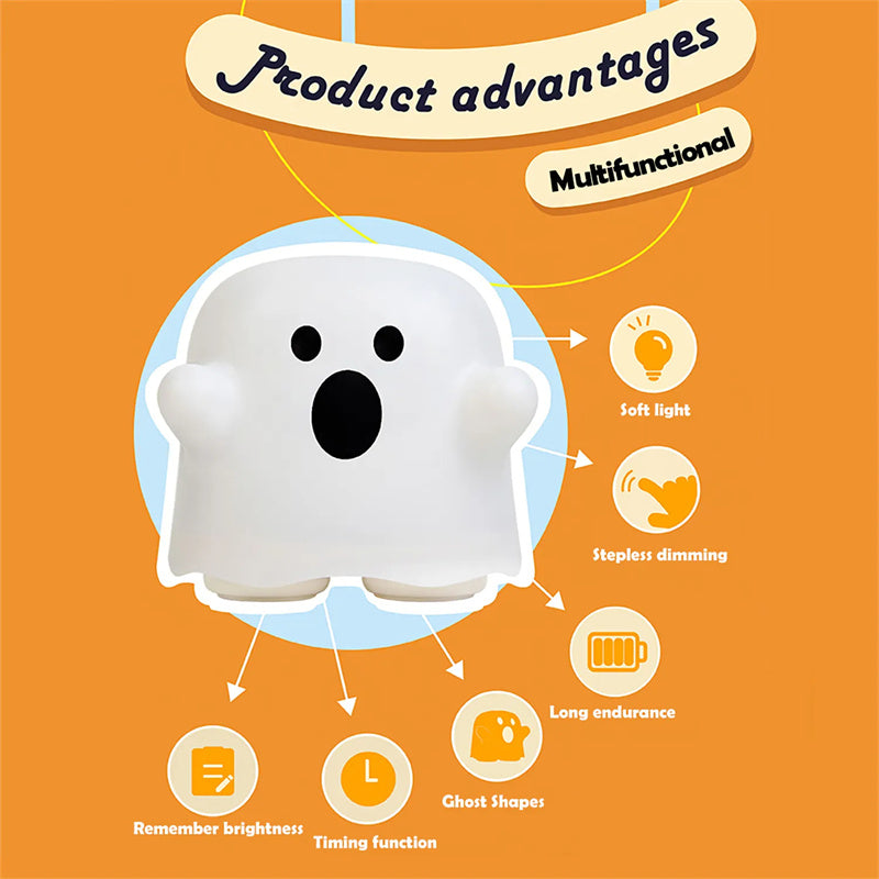 Silicone Face Night Light with Tap Control (photo 6)