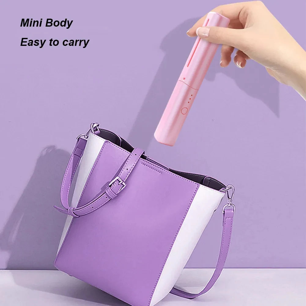 Cordless Mini Hot Comb Straightening Brush (photo 4)