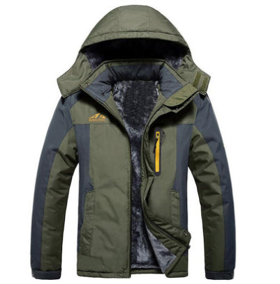 Men's Fleece-Lined Hooded Parka Jacket (photo 15)