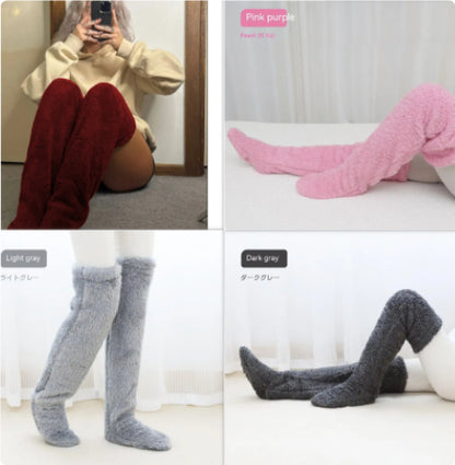 Over-the-Knee Fuzzy Long Socks (photo 41)