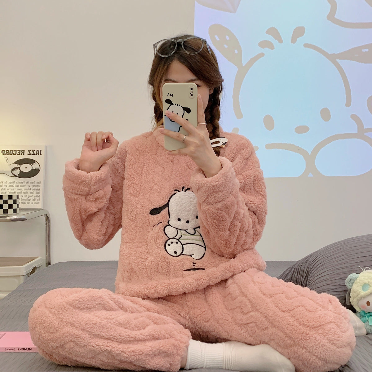 Women's Coral Fleece Pajama Set (photo 10)