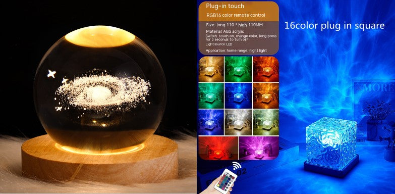16-Color Water Ripple Projection Lamp with Remote (photo 11)