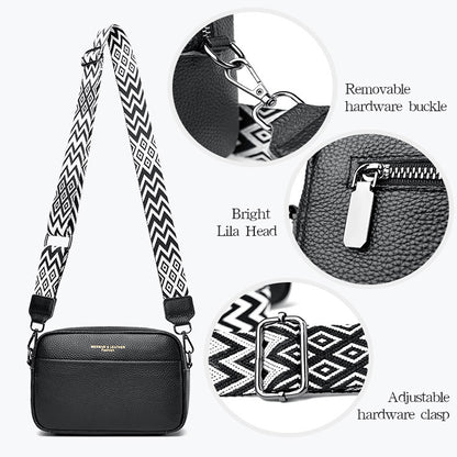 Embroidered Rhombus Crossbody Square Bag (photo 12)