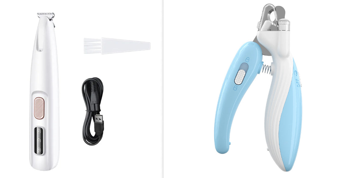 Cordless Dog Paw Trimmer with LED Light and Display (photo 9)