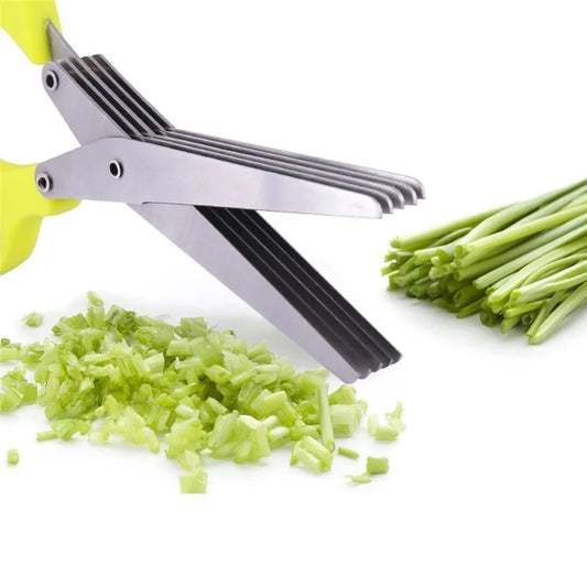 Multi-Blade Stainless Steel Herb Scissors