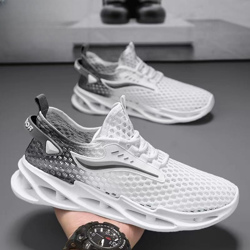 Men's Mesh Lace-Up Running Sneakers (photo 7)