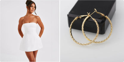 Women's Backless Tube A-Line Mini Dress (photo 11)