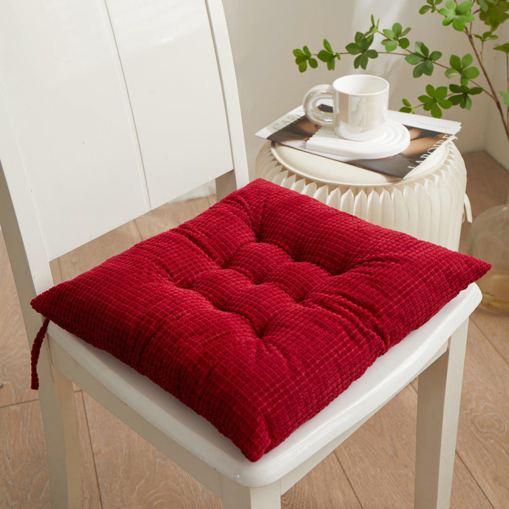 Corduroy Chair Cushion - Red (photo 2)