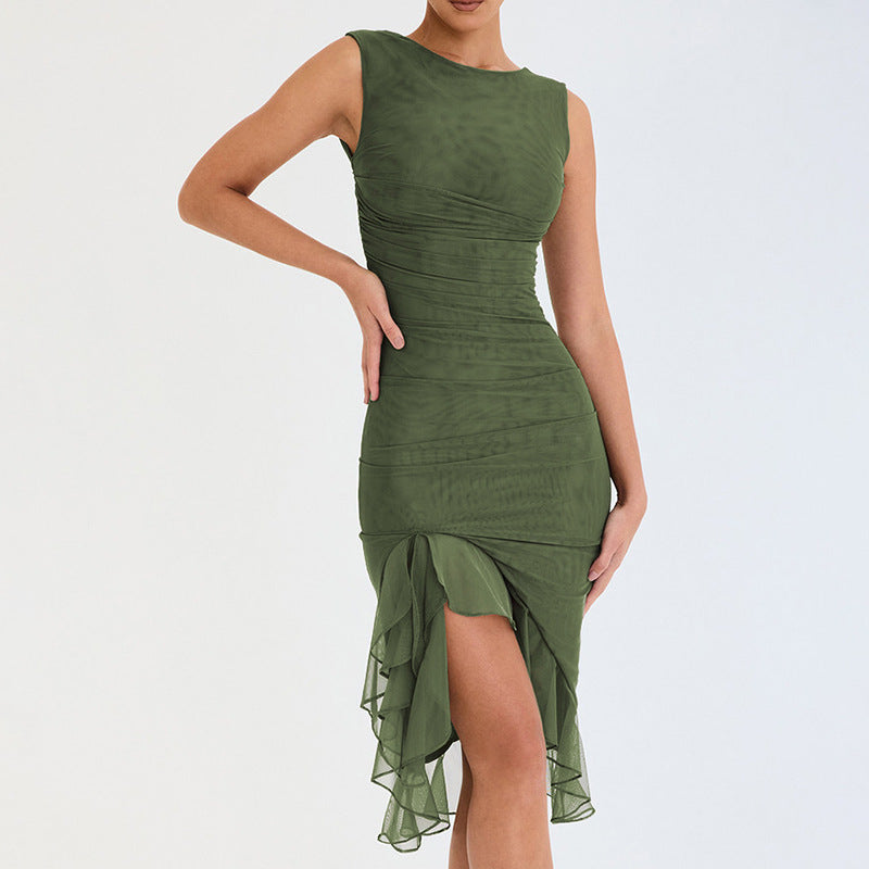 Women's Sleeveless Bodycon Midi Dress (photo 7)