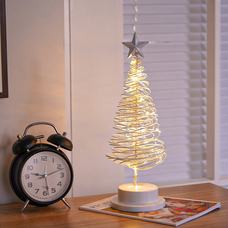 LED Metal Christmas Tree Table Light (photo 6)