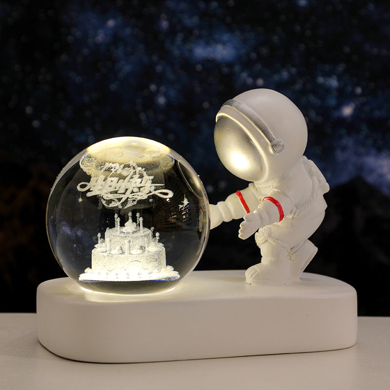 Astronaut Crystal Ball Night Light, 6 cm (photo 10)