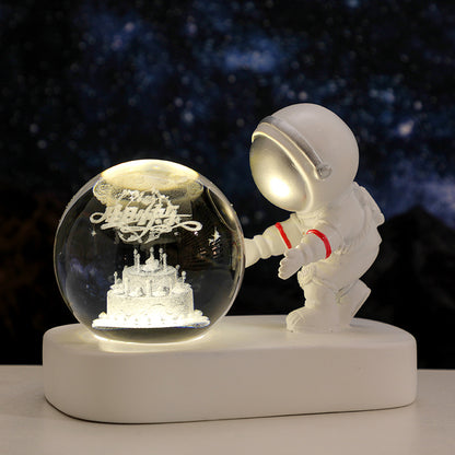 Astronaut Crystal Ball Night Light, 6 cm (photo 10)