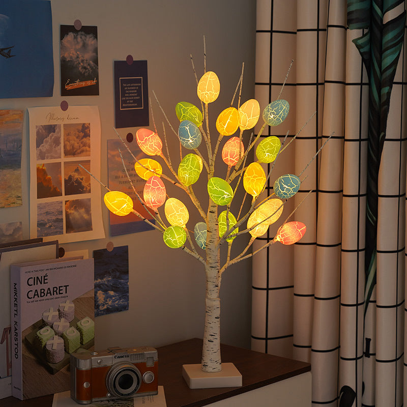 LED Birch Tree with Easter Egg Ornaments, 60 cm (photo 8)