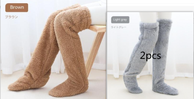 Over-the-Knee Fuzzy Long Socks (photo 25)