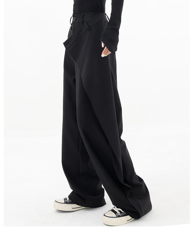 Women's High-Waist Irregular Wide-Leg Pants (photo 3)