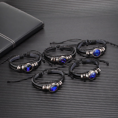Zodiac Sign Glow-in-the-Dark Braided Bracelet (photo 6)