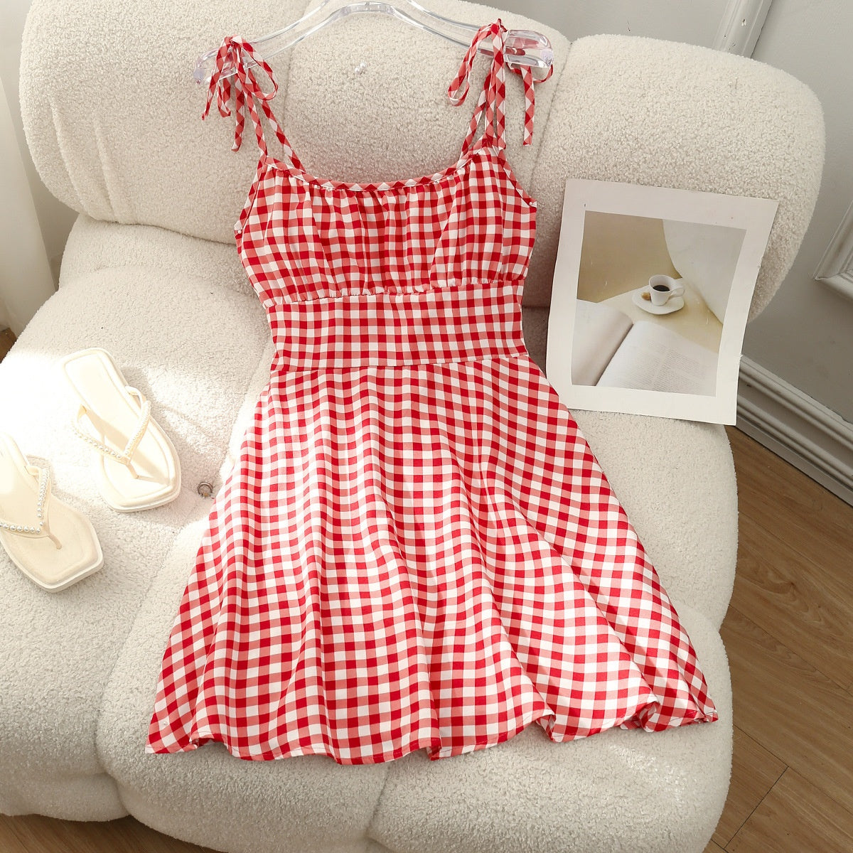Women's Printed A-Line Short Dress (photo 15)