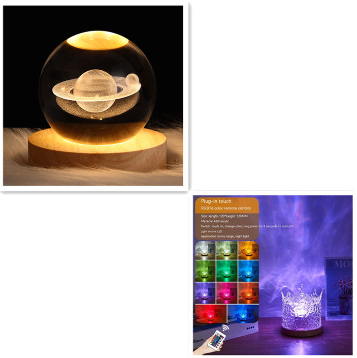 16-Color Water Ripple Projection Lamp with Remote (photo 7)