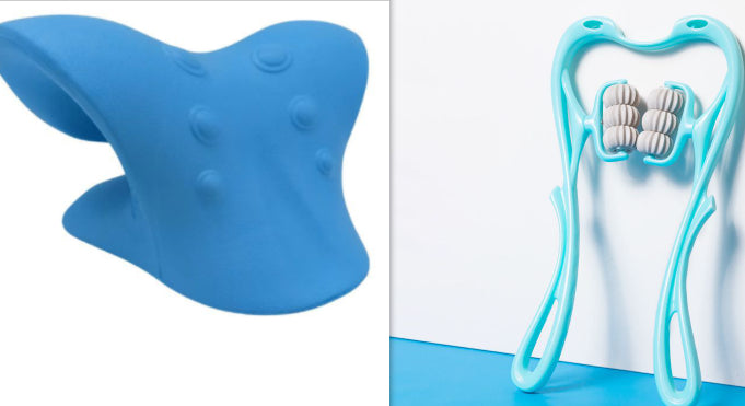 Manual Neck and Shoulder Massage Roller with Rolling Balls (photo 20)
