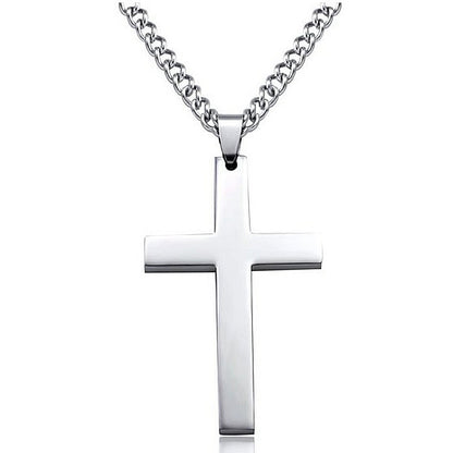 Stainless Steel Cross Pendant Necklace (photo 11)