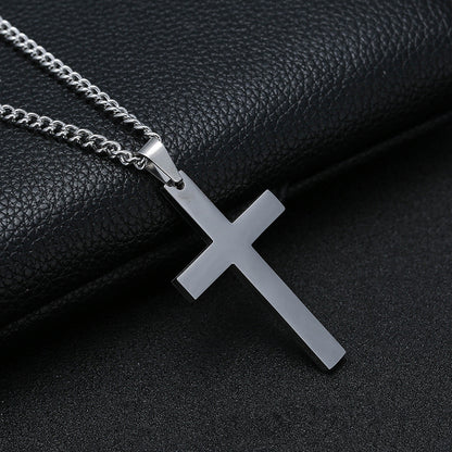 Stainless Steel Cross Pendant Necklace (photo 5)