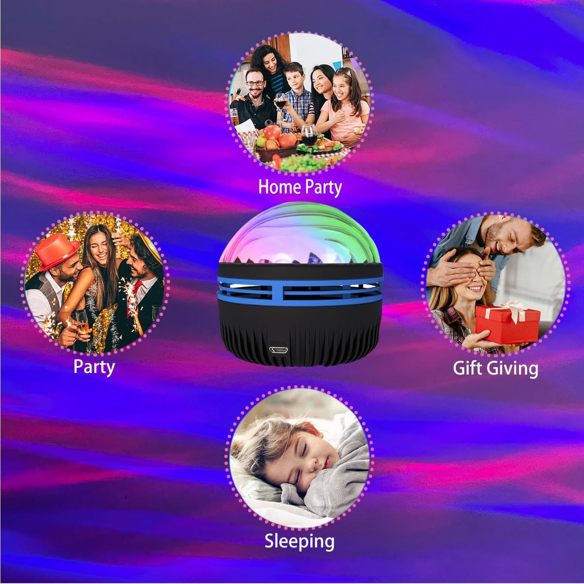 USB Galaxy Projector Ball Light (photo 4)