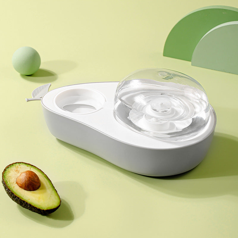 Avocado-Shaped Pet Bowl, Feeder or Water Dispenser – Water Dispenser, Moonlight Gray