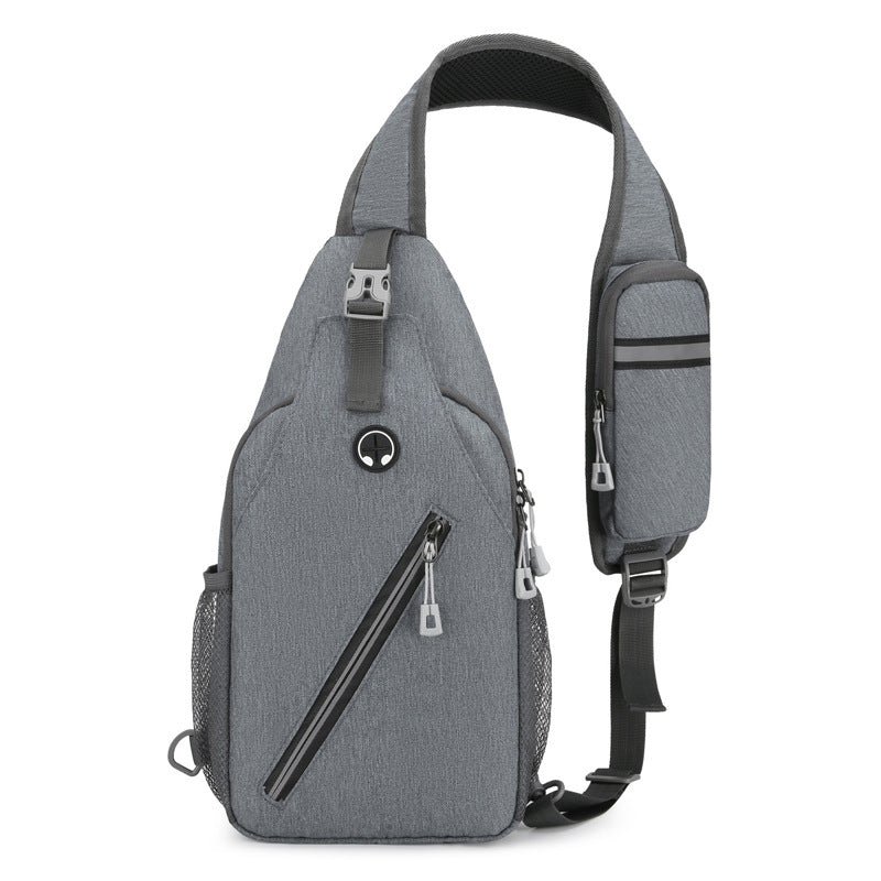 Men's Oxford Cloth Crossbody Chest Bag (photo 10)