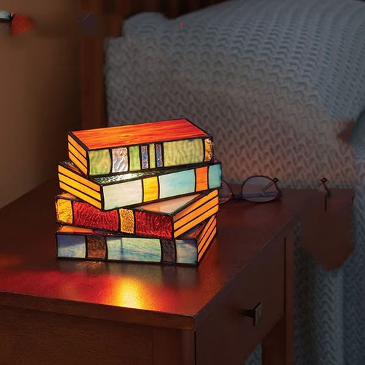 Stacked Books Decorative Table Lamp