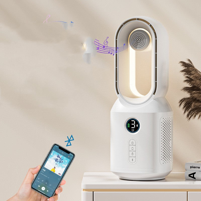 Bladeless Rechargeable Fan with Night Light, With or Without Bluetooth Speaker (photo 4)
