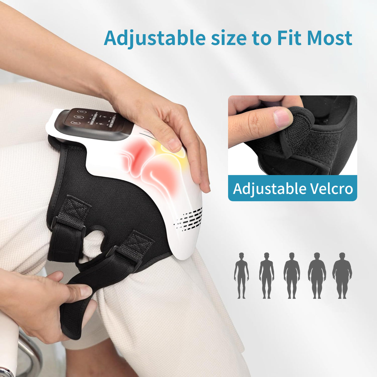 Rechargeable Heated Knee Massager with Vibration (photo 4)