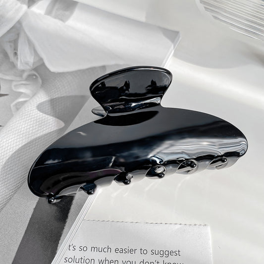 Acrylic Claw Hair Clip - Black (photo 1)