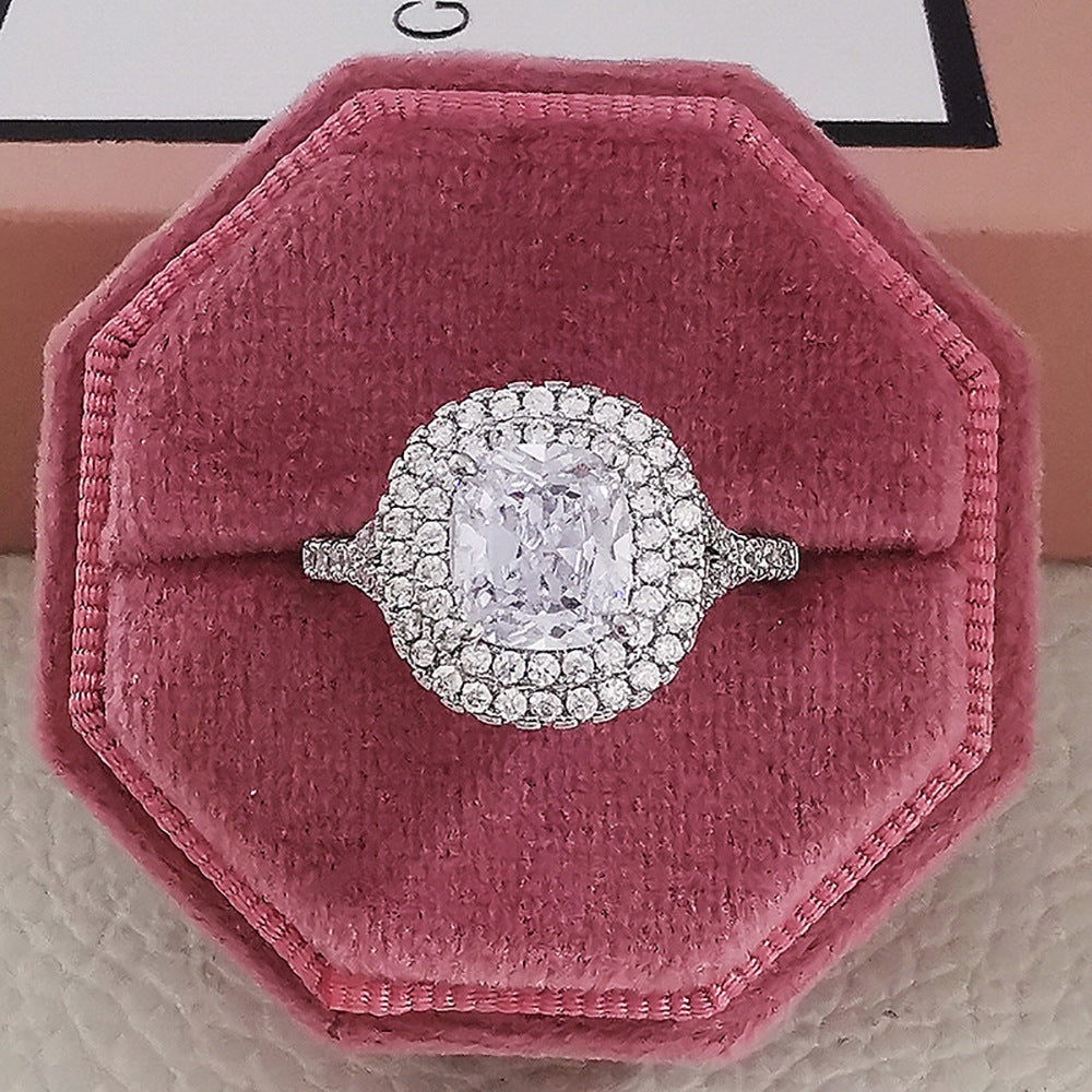 Multicolor Cubic Zirconia Statement Ring (photo 7)