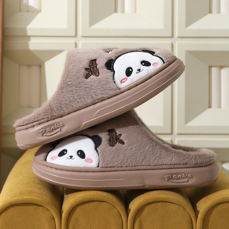 Cartoon Panda Thick-Sole House Slippers (photo 4)