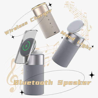 3-in-1 Bluetooth Speaker with Wireless Charger and Touch Lamp (photo 4)