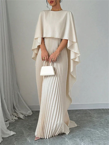 Women's Loose Batwing-Sleeve Midi Dress (photo 5)