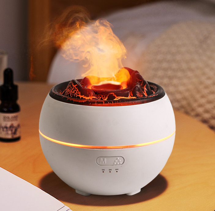 Flame Effect Aroma Diffuser with Timer, 300 ml (photo 16)