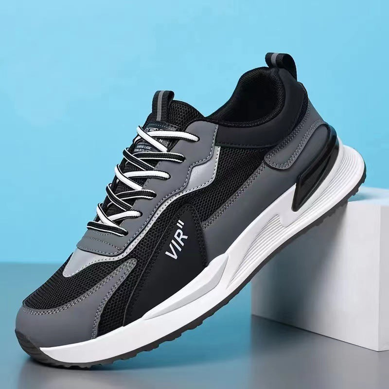 Men's Colorblock Mesh Lace-Up Sneakers (photo 7)