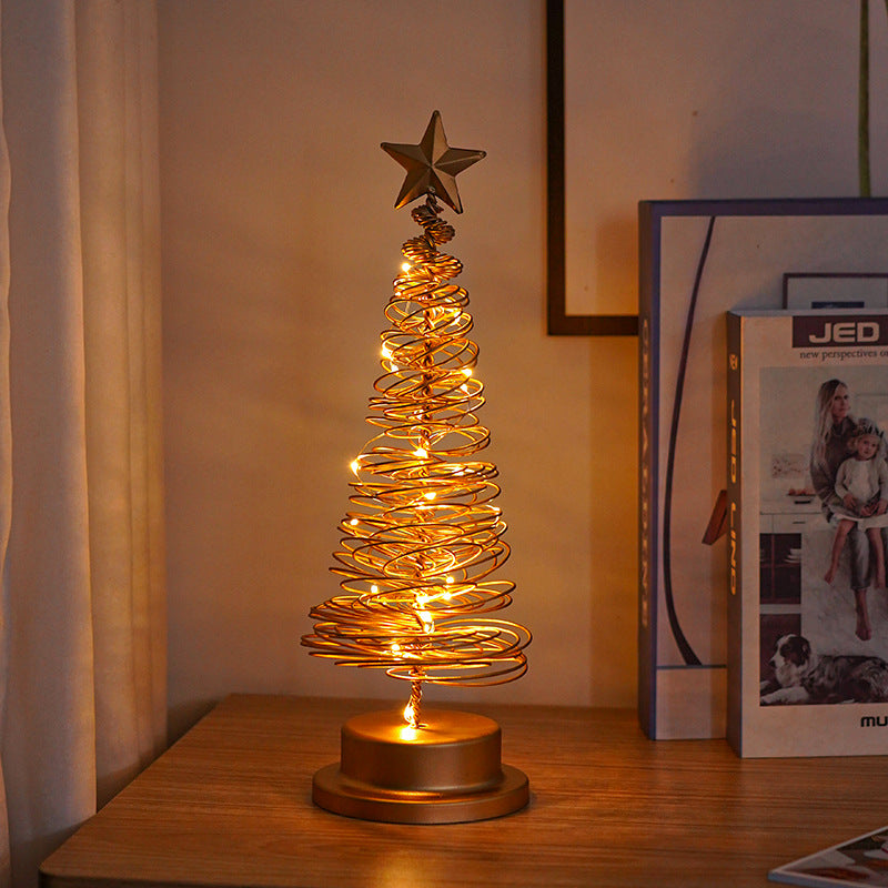 LED Metal Christmas Tree Table Light (photo 7)