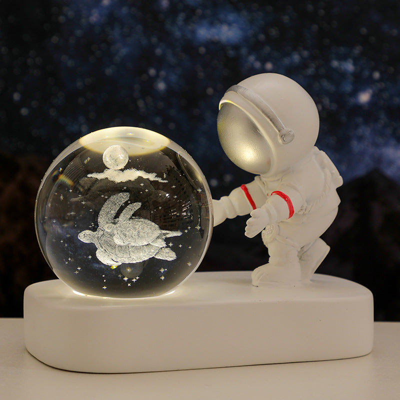 Astronaut Crystal Ball Night Light, 6 cm (photo 12)