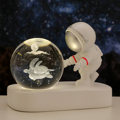 Astronaut Crystal Ball Night Light, 6 cm (photo 12)