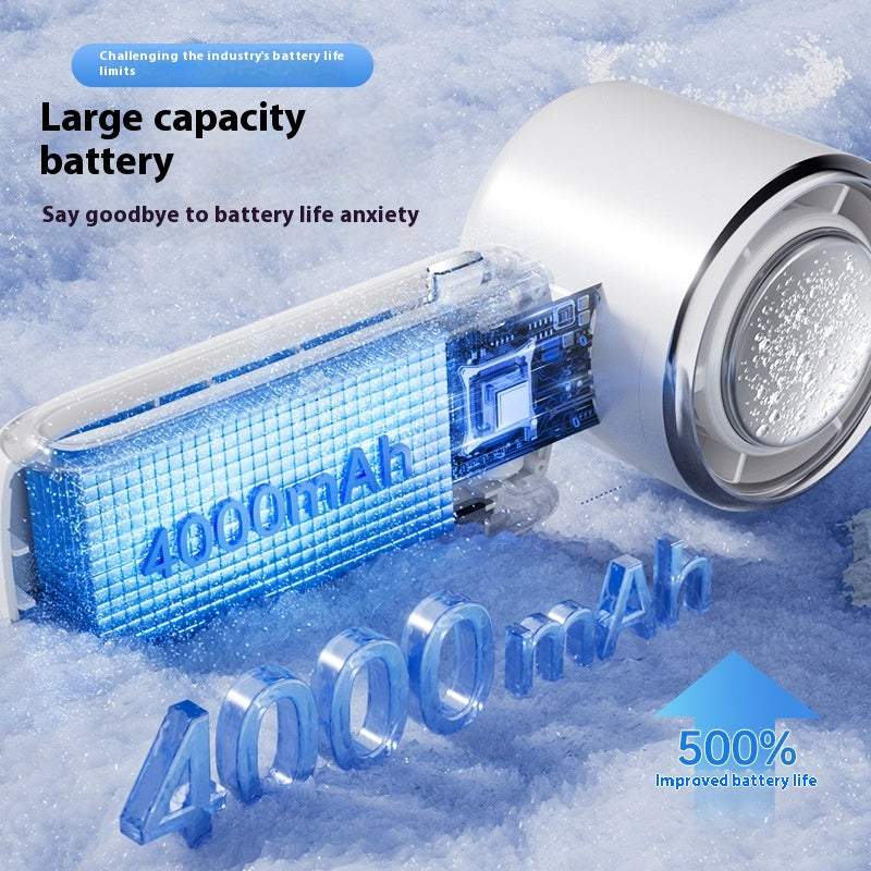 Foldable Handheld Fan with Neck Strap, 4000 mAh (photo 4)