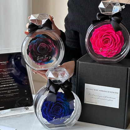 Dried Flower Bouquet in Clear Bottle (photo 4)