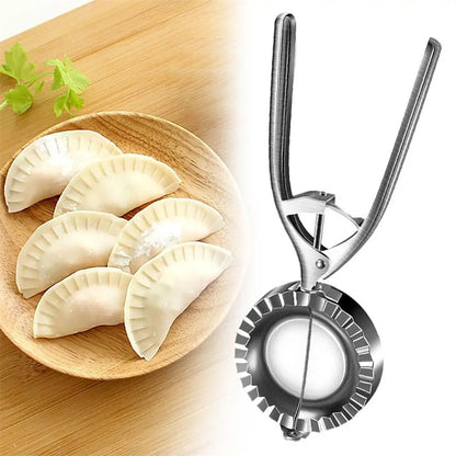 Stainless Steel Dumpling Mold and Wrapper Cutter (photo 2)