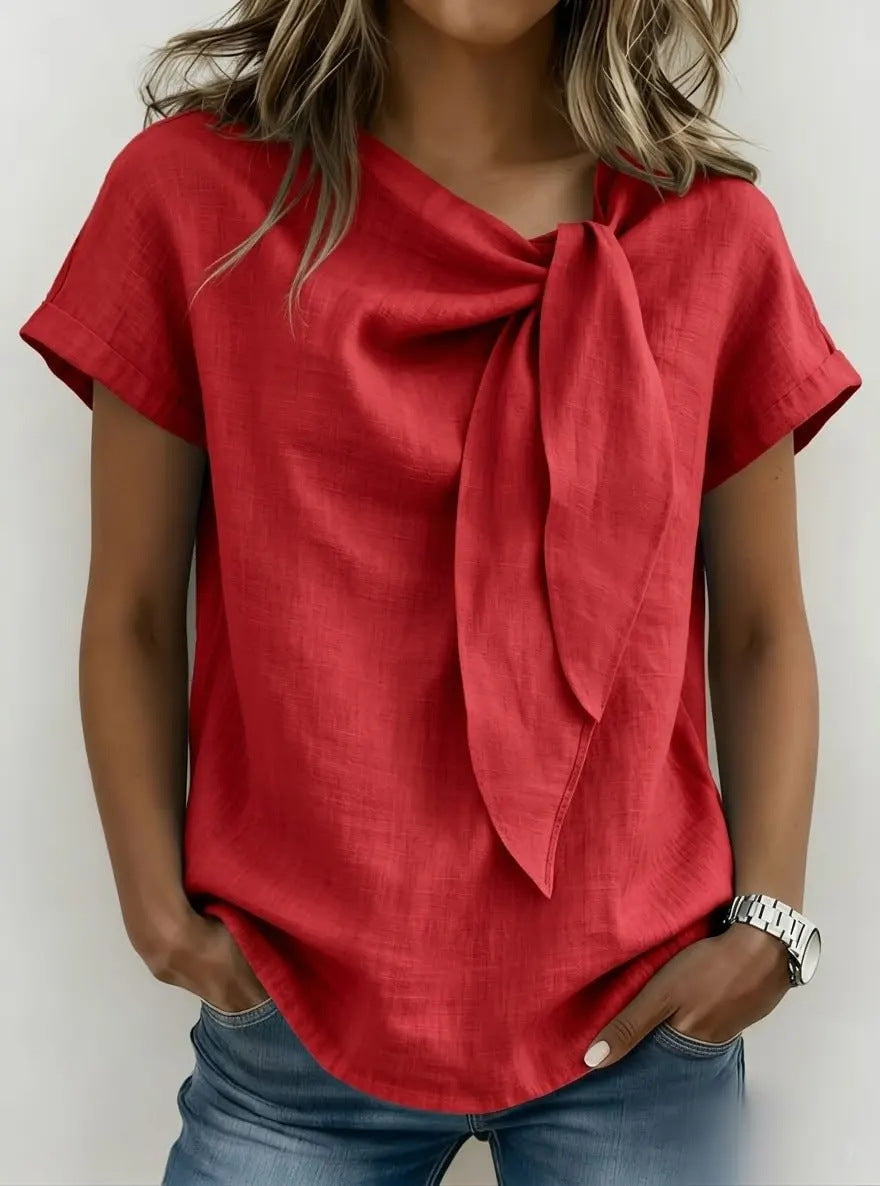 Women's Short-Sleeve Loose Casual T-Shirt (photo 10)