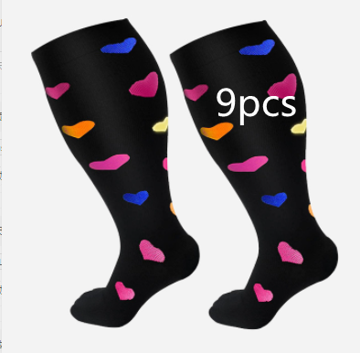 Plus-Size Printed Compression Socks (photo 52)