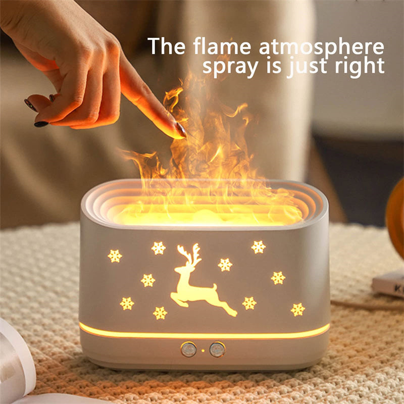Reindeer Flame Effect Humidifier and Aroma Diffuser, USB (photo 5)