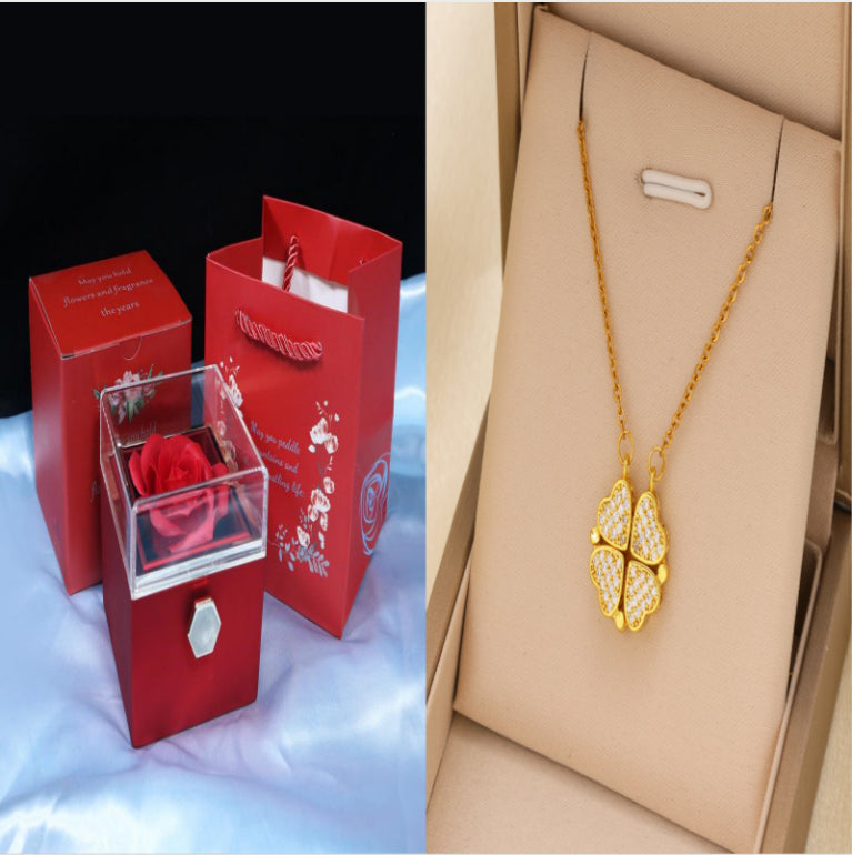 Rotating Soap Rose Jewelry Gift Box (photo 39)